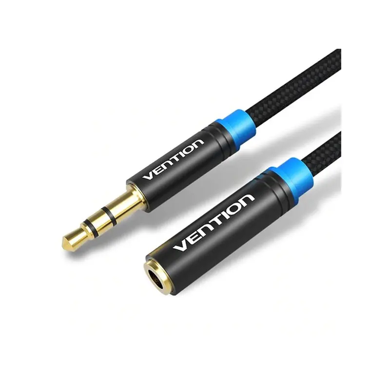 Vention VAB-B06-B300 3M Cotton Braided 3.5mm Audio Extension Cable Metal Type